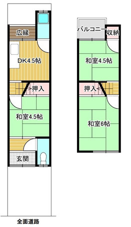 【間取り】 | 都丘町（中古テラス）