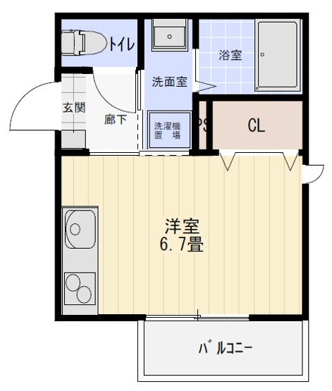 【間取り】 | C.Cassia九産大前 | 現況優先。