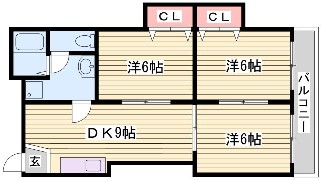 ペシュ七番館の間取り