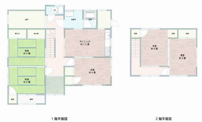 【間取り】 | 富士市岩本 中古戸建て | 効率的かつ暮らしのことをしっかり考えた間取りです
