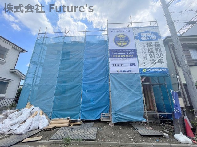 三郷市戸ヶ崎2丁目　新築戸建　全1棟の外観|現地の写真になります。
