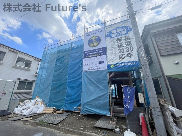 三郷市戸ヶ崎2丁目　新築戸建　全1棟の外観|現地の写真になります。