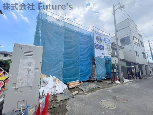 三郷市戸ヶ崎2丁目　新築戸建　全1棟の外観|現地の写真になります。