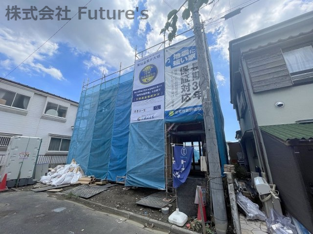 三郷市戸ヶ崎2丁目　新築戸建　全1棟の外観|現地の写真になります。