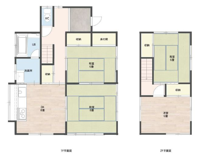 【間取り】 | 富士市大淵 中古戸建て | 効率的かつ暮らしのことをしっかり考えた間取りです
