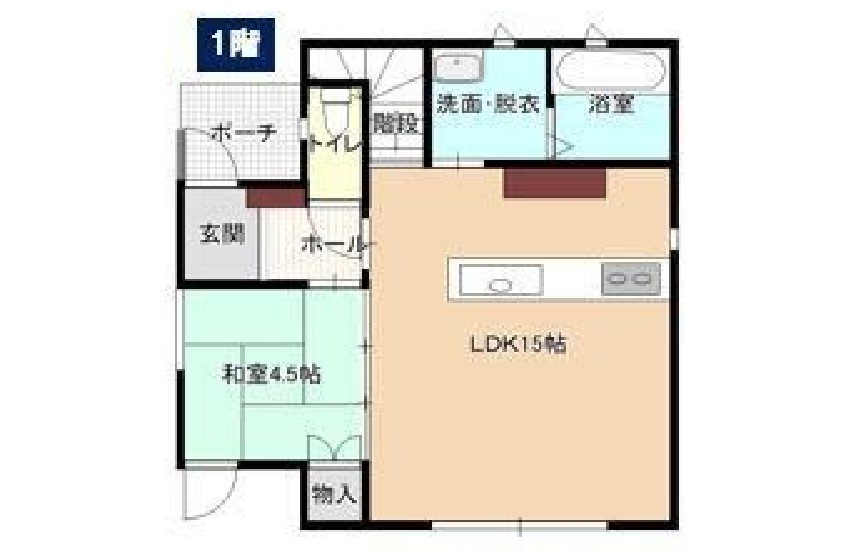 小山市東間々田2丁目　中古戸建の間取り