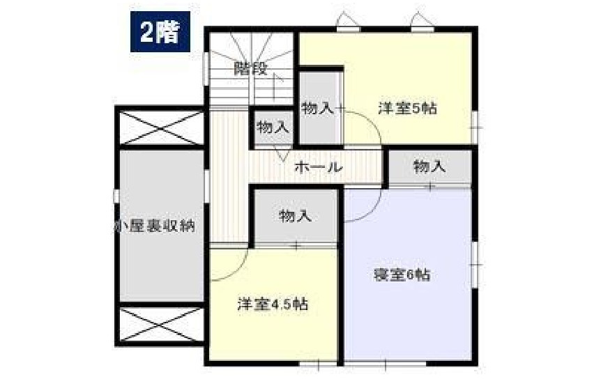 小山市東間々田2丁目　中古戸建の間取り