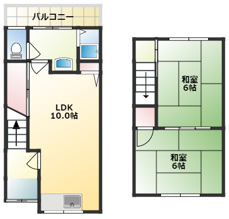 【間取り】 | 浦崎借家（杉本）