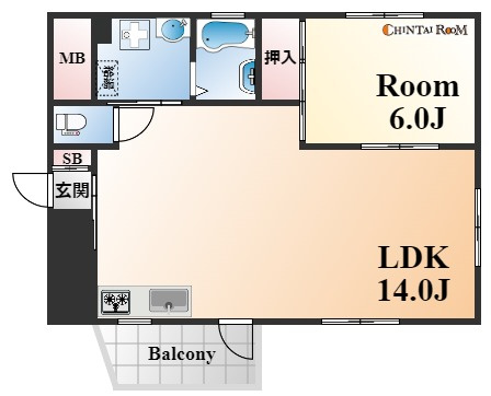 サンシャイン三宮の間取り
