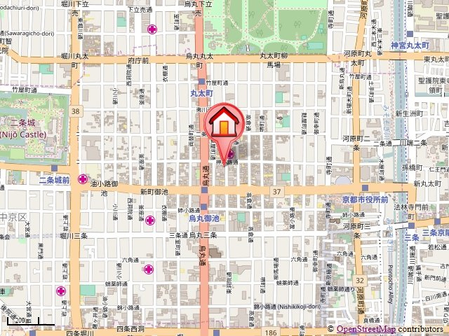 ハウスセゾン御所南の地図