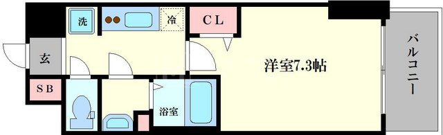 ララプレイス大阪福島プレッソの間取り