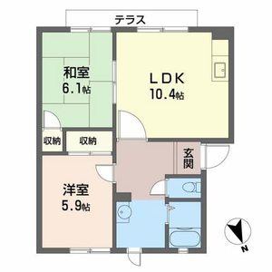 グリーンプラザ一筆A棟の間取り