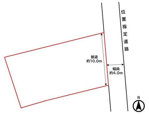 熊本市西区島崎５丁目土地の土地図