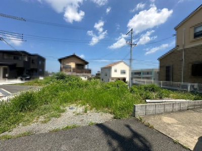 【外観】 | 唐国町３丁目　売土地 | 南西側が道路に面していて、陽当たり良好♪