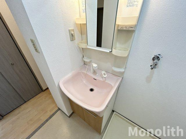 ハーベスト藤原B棟の独立洗面台