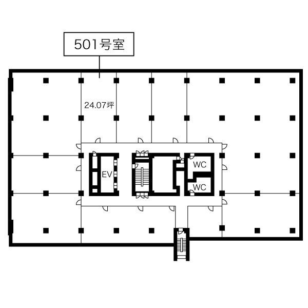 名興ビル【　名古屋の貸事務所・貸オフィス　】の間取り