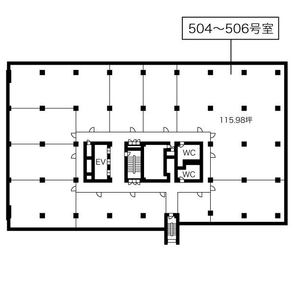 名興ビル【　名古屋の貸事務所・貸オフィス　】の間取り