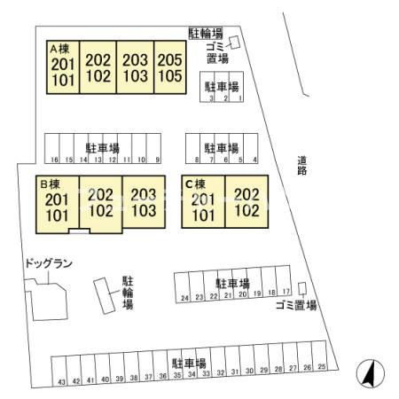 ベレタニア　Ｃの区画図