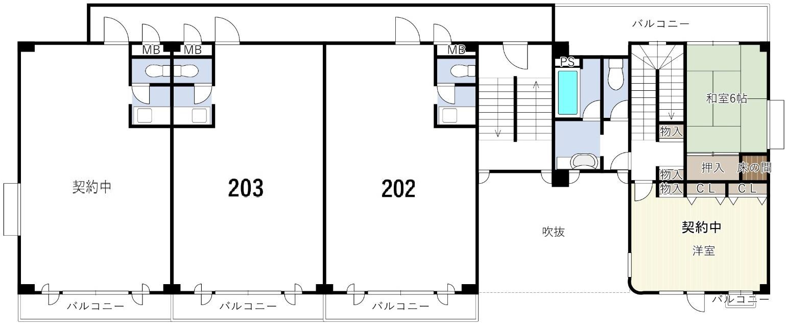 ヴィラ三田村の間取り