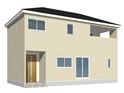 【外観パース】 | クレイドルガーデン山口市宮野下第８（１号棟） | 完成予想図です。