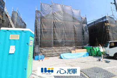 【外観】 | クレイドルガーデン山口市宮野下第８（２号棟） | 現地（2024年7月23日撮影）
上棟しました。