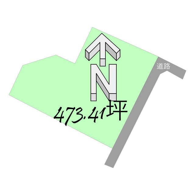 新浜町売土地の土地図