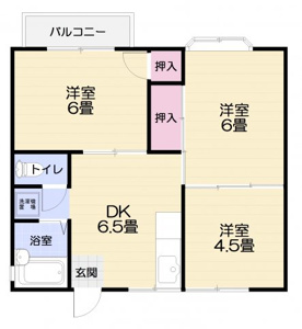 人気の３ＤＫの間取りです！