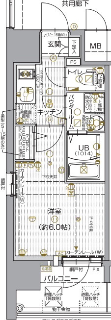 エスリード大阪NAGAHORI GATEの間取り