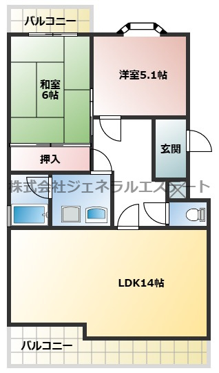 ドミシル並川の間取り