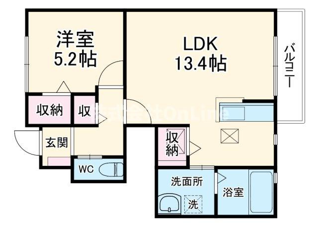 リヴェール若江の間取り