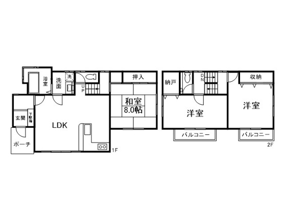 【間取り】 | イトーピアA地区　戸建