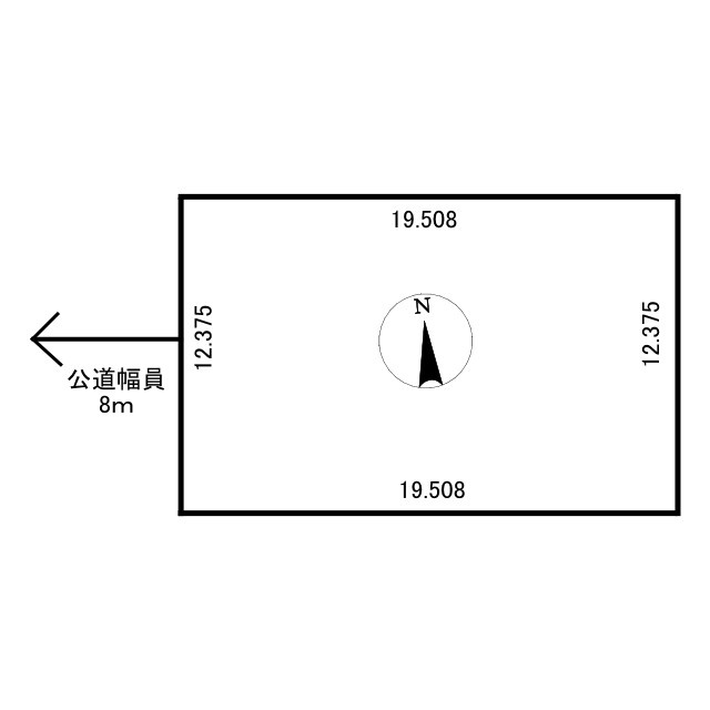 大楽毛南4丁目2-6　売土地の土地図