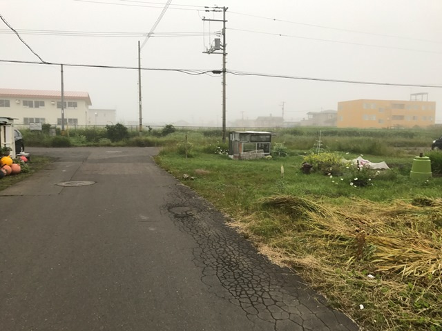 大楽毛南4丁目2-6　売土地の前面道路含む現地写真
