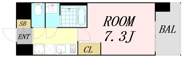 LIVIAZ SHIN-OSAKA Ciel　仲介手数料無料の間取り