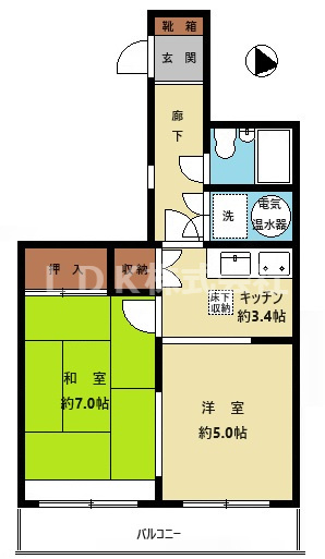 【間取り】 | 専任/フラワーキャッスル上福岡