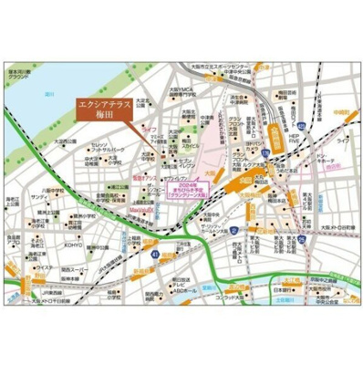 【地図】 | エクシアテラス梅田