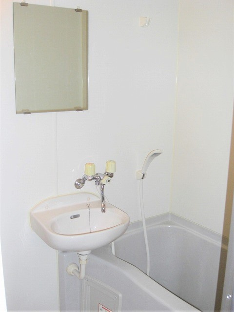 杉井流　一棟売マンションの浴室|洗面所が併設されたバスルームです。