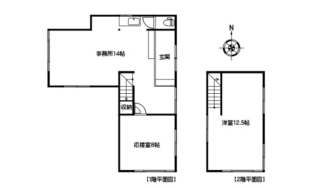 【間取り】 | 西伊豆町宇久須　倉庫 | 事務所