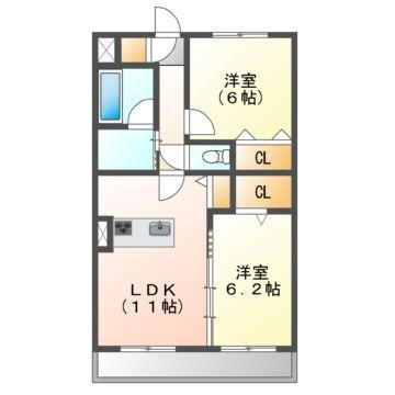 ウッドコート御南の間取り