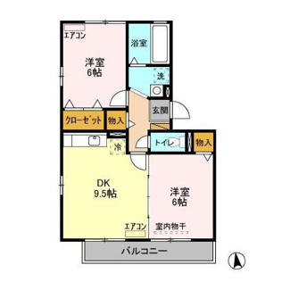 【間取り】 | ラ　ルーナA