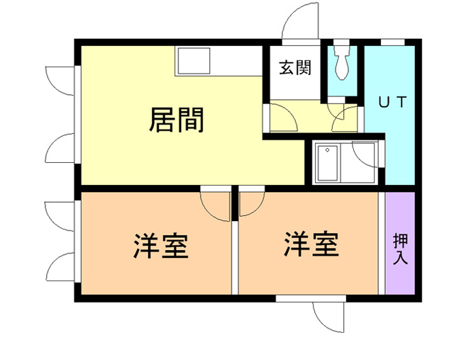 ハイツひとみの間取り