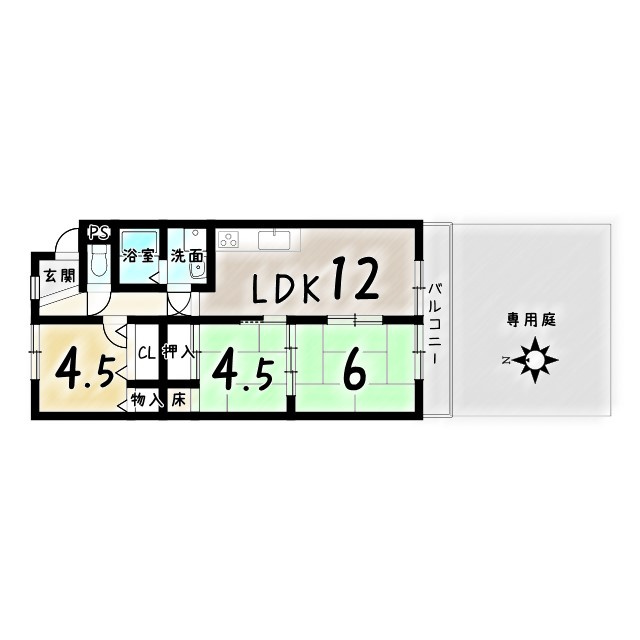 ソシアル大山崎の間取り