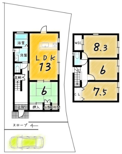右・梅ケ畑宮ノ口町