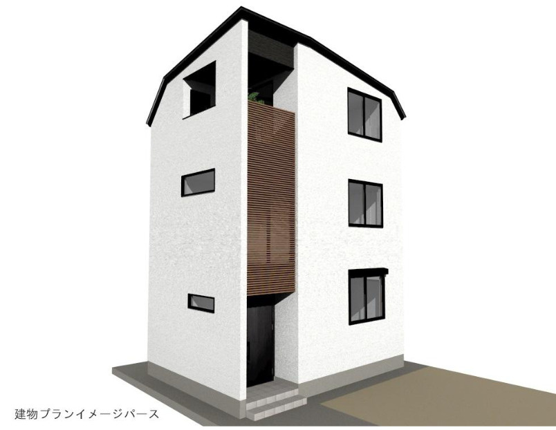 森北町1丁目　売土地の完成予想図|1号地　イメージパース