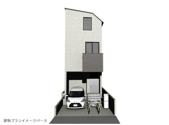 森北町1丁目　売土地の完成予想図|2号地　イメージパース