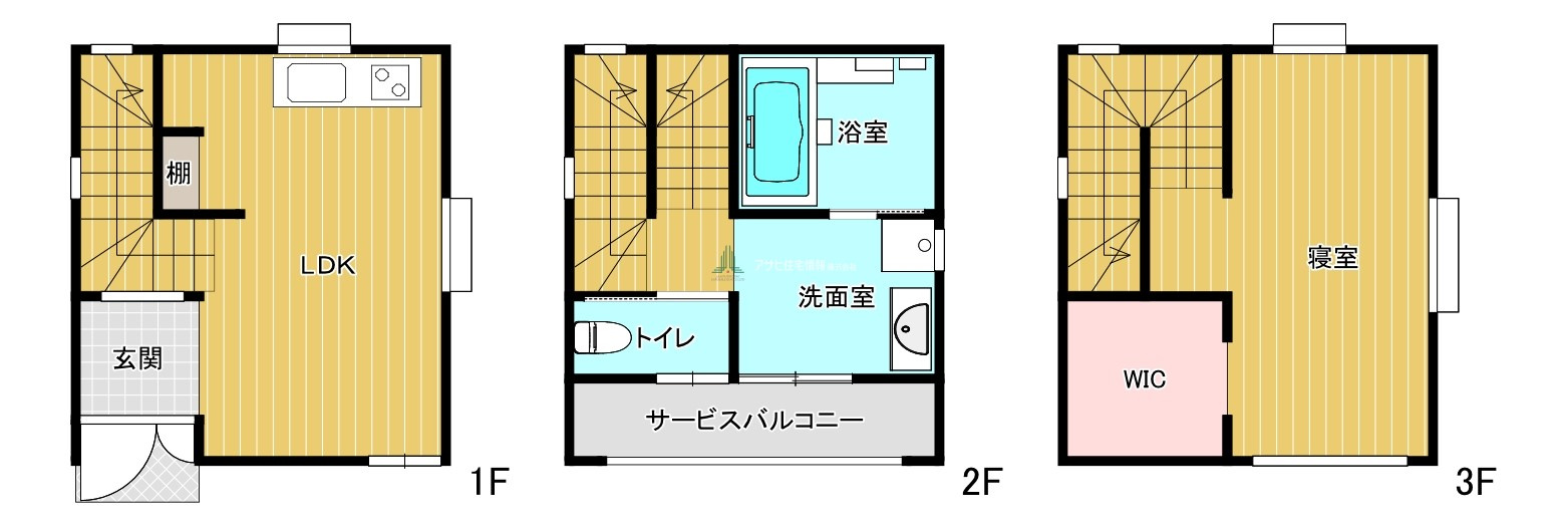 花畑戸建の間取り