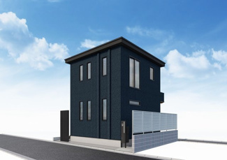 【外観パース】 | デザイナーズ仕様の限定1棟新築一戸建て♪建物未完成で御座いますので随時プレゼンテーションにて仕様のご説明をさせて頂きます。