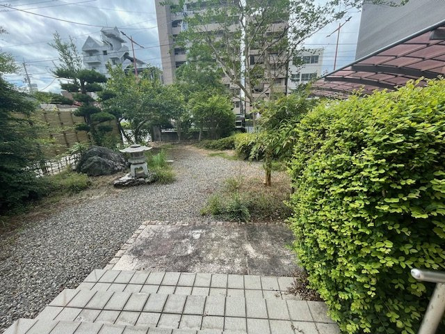 錦町戸建の庭