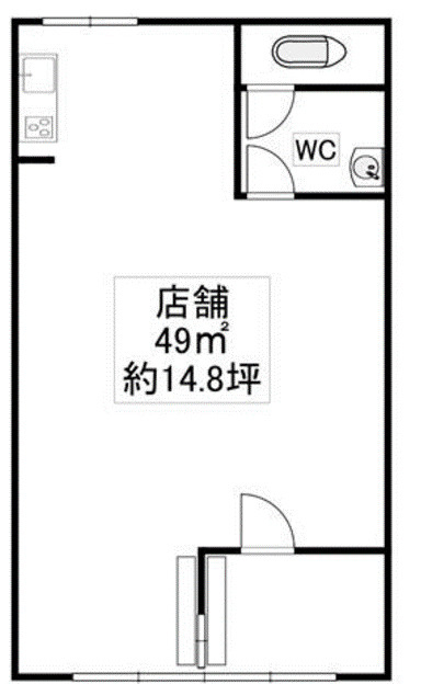 羽曳野市島泉　貸店舗[物件番号：333376]の間取り