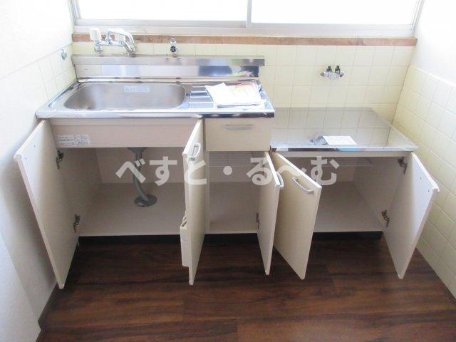 白水平屋のキッチン